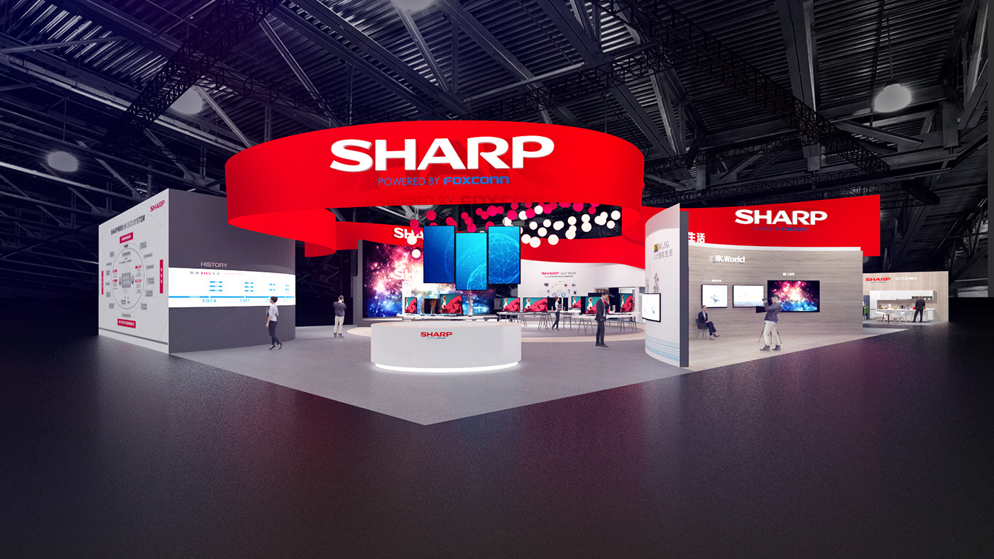 SHARP展台设计案例