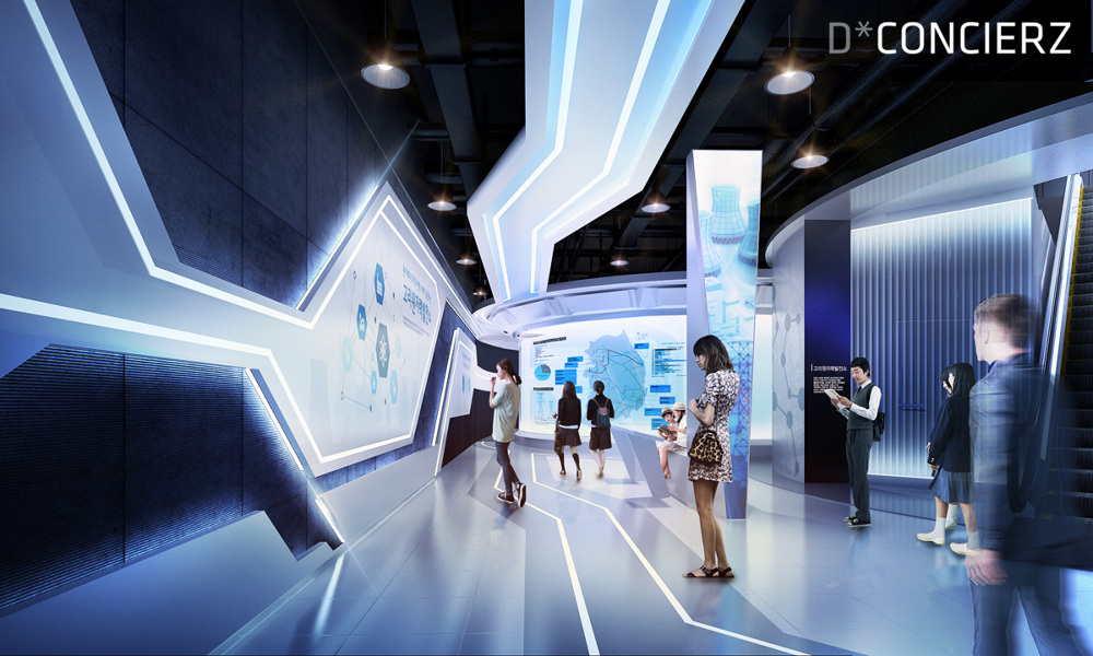韩国科技感展台设计
